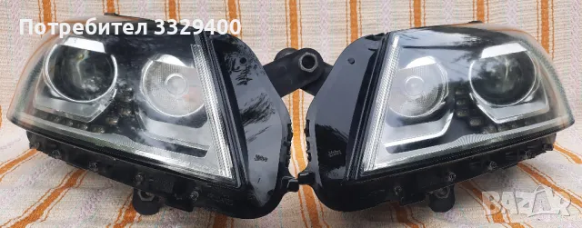 Bi-Xenon LED фарове-VW Passat B7-пълен комплект-оригинални, снимка 2 - Части - 47431074