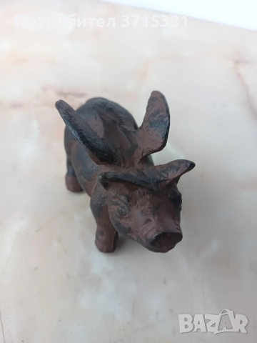 Чугунена фигура - прасе, снимка 4 - Колекции - 51945037