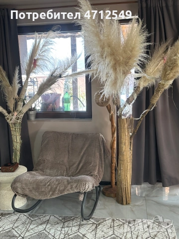 Изкуствено дърво с естествена пампаска трева, снимка 3 - Декорация за дома - 53141278