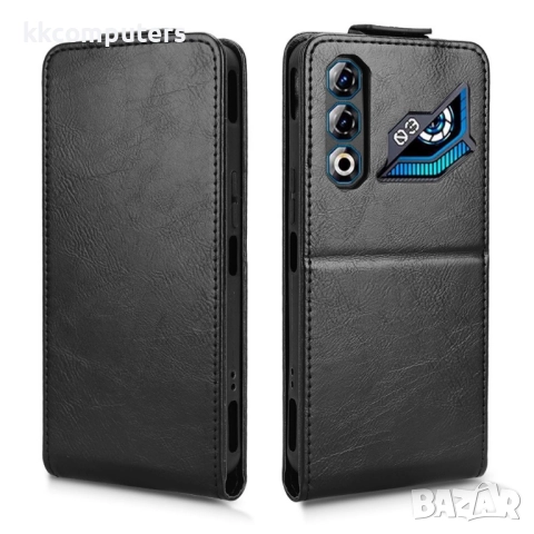 За ZTE nubia Neo 3 GT 5G- Кожен Калъф с Магнитен клип, Стенд и Холдер за Карти | Включен Протектор з, снимка 8 - Калъфи, кейсове - 52245414