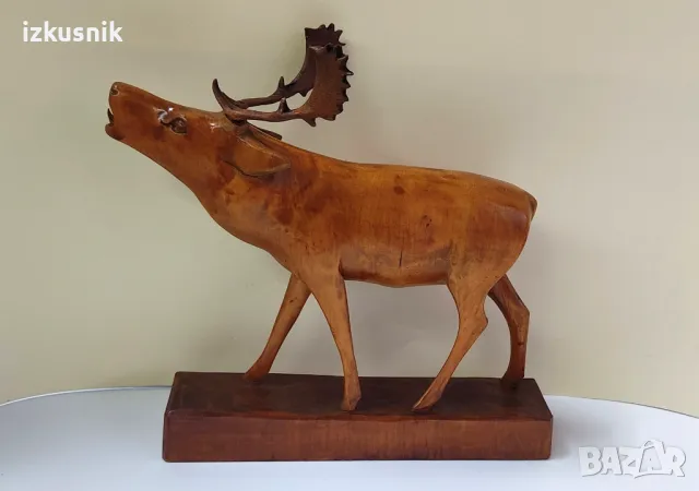 Стара германска статуетка – Лопатар, снимка 1