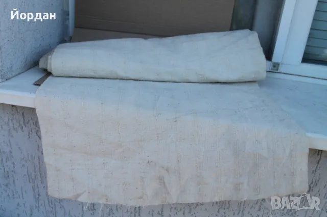 Ръчно тъкан ленен плат