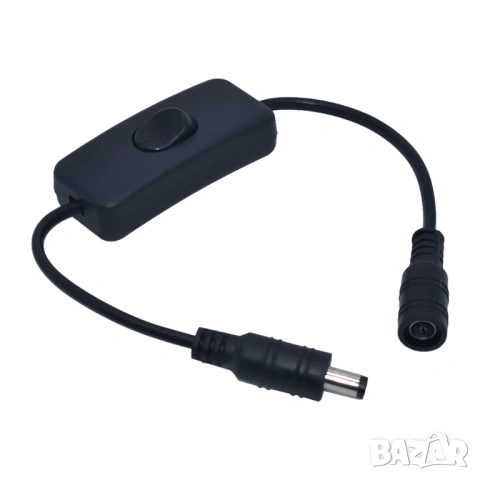 DC захранващ кабел 5.5×2.1mm с ключ (мъжки/женски конектор), снимка 3 - Друга електроника - 53911254