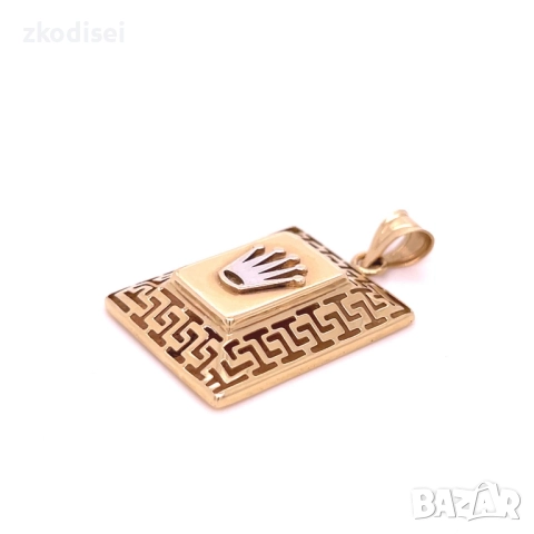 Златен медальон 5,18гр. 14кр. проба:585 модел:33783-5, снимка 2 - Колиета, медальони, синджири - 51759429