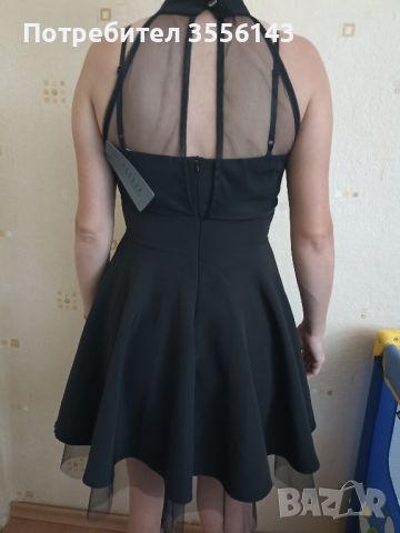 Черна рокля , снимка 4 - Рокли - 46421488