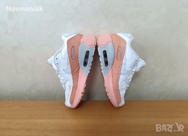 Nike Air Max 90 Leather-Като Нови, снимка 14 - Детски маратонки - 46156191