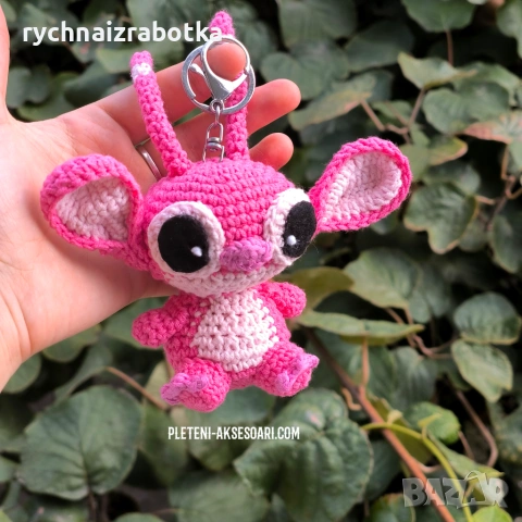 Плетен ключодържател Стич, снимка 4 - Други - 53509654