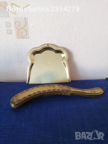  Стари пудриера и огледало.  Арт прибори четка с лопатка. , снимка 9 - Антикварни и старинни предмети - 48275251