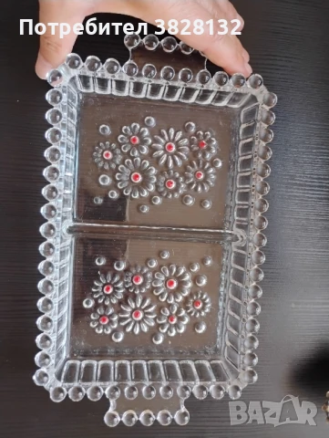 Винтижд плато за сервиране Walther-Glas, серия Fabiola, снимка 4 - Други ценни предмети - 51393138