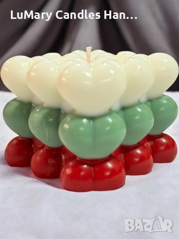 Свещ “ Българско сърце”, снимка 4 - Декорация за дома - 53225323