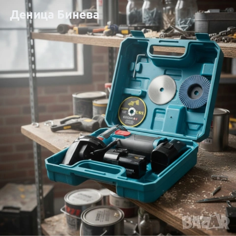 Мини ъглошлайф KraftRoyal 24V 6Ah, снимка 6 - Ъглошлайфи - 53346028