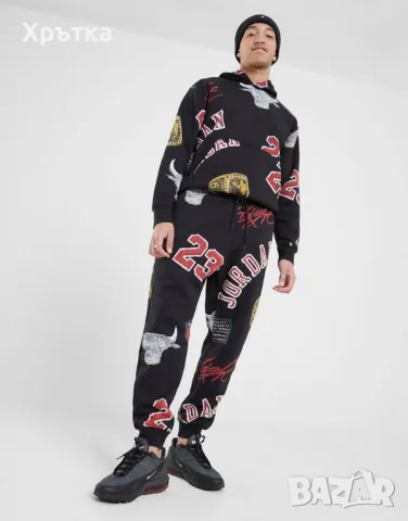 Jordan Brooklyn Tracksuit - Оригинален мъжки комплект размер M, снимка 1 - Спортни дрехи, екипи - 48912743