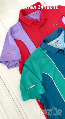 Lacoste Sport X Novac Djokovic Regular Fit Mens Size 7 - 2XL - XL 2бр ОРИГИНАЛ! Мъжки Тениски!, снимка 10 - Тениски - 54091858