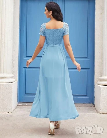 Елегантна дамска рокля Wedtrend, размер S, дълга дантелена рокля, снимка 3 - Рокли - 50968115