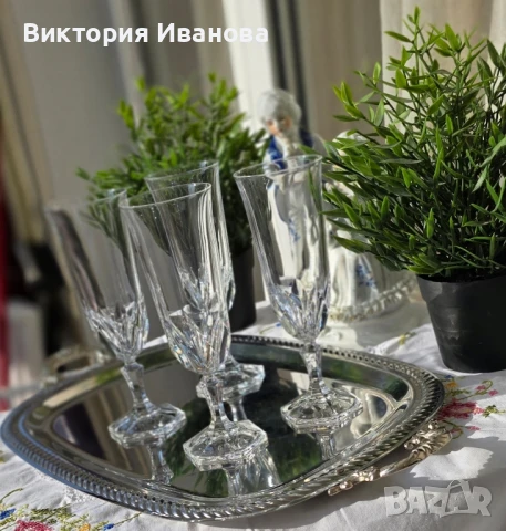 кристални чаши, снимка 6 - Други ценни предмети - 50602460