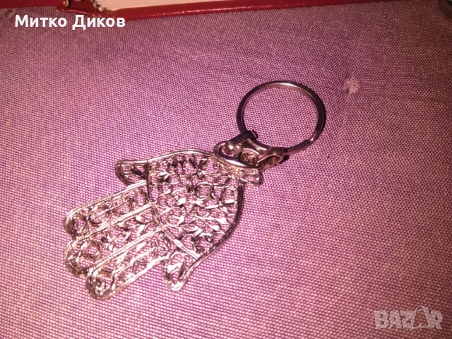 Ключодържател ръката на Фатима амулет против негативна енергия метален, снимка 2 - Колекции - 53113247