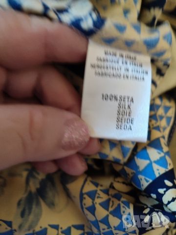 Нов естествена коприна италиански копринен халат, снимка 8 - Нощници - 39957957