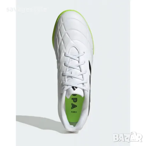 Мъжки футболни маратонки ADIDAS Copa Pure.3 Turf Boots White, снимка 3 - Маратонки - 48831972