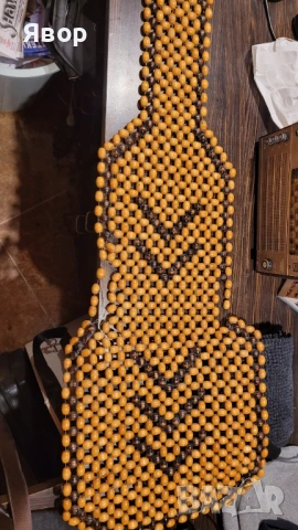 Масажна постелка от дървени топчета за стол седалка , снимка 3 - Столове - 53978410