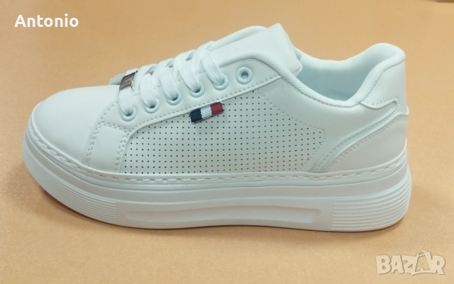 Дамски маратонки-кецове 2785 в бяло