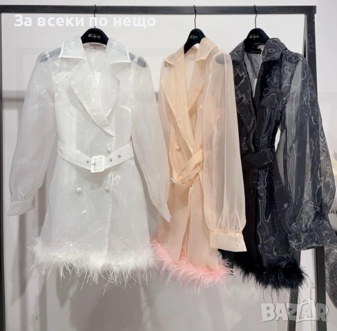 Дамско Сако С Пера Код S362, снимка 3 - Сака - 52684689