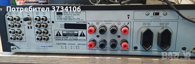 Sansui AU-G33X, снимка 7 - Ресийвъри, усилватели, смесителни пултове - 46937963