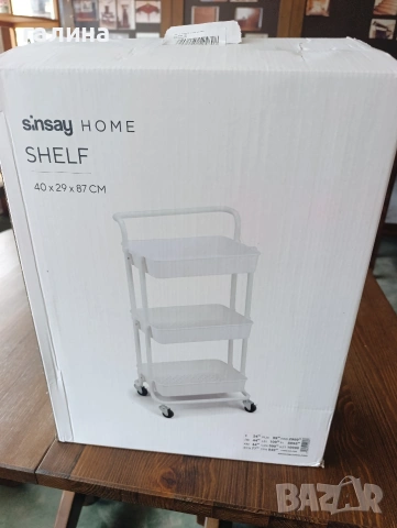 ,Практична триетажна количка с метални колела и стопери, снимка 12 - Други - 54223083