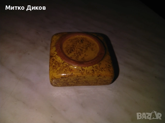 Мраморен пепелник нов 65х65мм и Н3см, снимка 6 - Други стоки за дома - 52944037