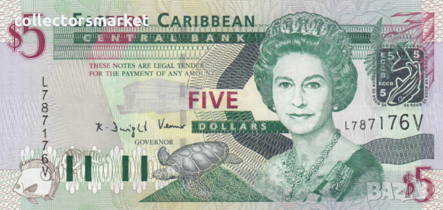 5 долара 2003, Сейнт Винсент и Гренадини, снимка 1 - Нумизматика и бонистика - 44978826