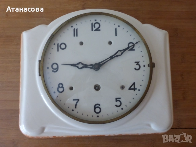 Немски стенен порцеланов часовник с ключ 1930 г, снимка 13 - Антикварни и старинни предмети - 52103449