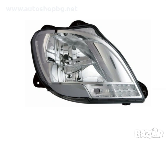 Фар за DAF XF 106 (2015+) – ляв и десен H7/H1 LED DRL 24V, снимка 2 - Части - 54224108