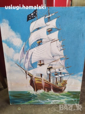 Картина платно/масло Кораб