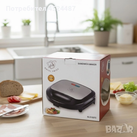 Печка, тостер и кафемашина – 3в1 + ПОДАРЪК Уред за сандвичи Royal Swiss, снимка 5 - Печки, фурни - 52694135