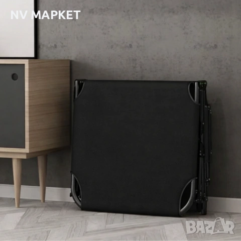 Сгъваемо къмпинг легло и градински шезлонг 2в1, с мек матрак и възглавница, Регулируем,180x56, снимка 5 - Градински мебели, декорация  - 53882000