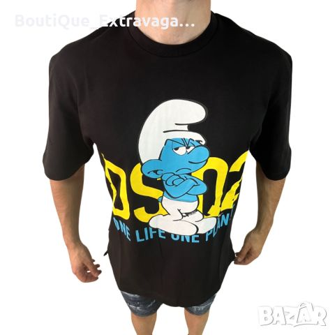 Мъжка тениска Dsquared The Smurfs 2024 !!!, снимка 1 - Тениски - 46186513