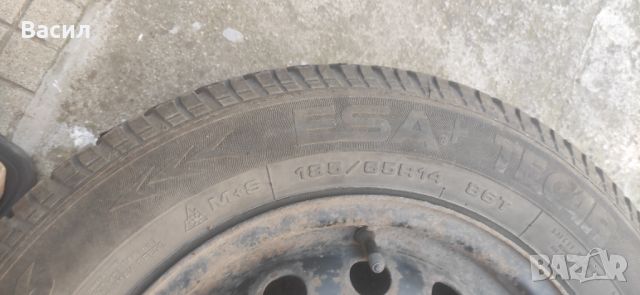 Зимни гуми ESA+ TECAR 185/65R14 с джанти, снимка 5 - Гуми и джанти - 46225834