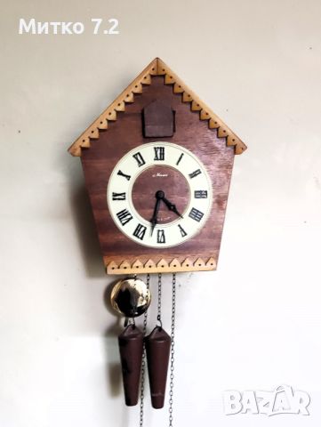 стенен часовник кукувица, снимка 3 - Антикварни и старинни предмети - 45669834
