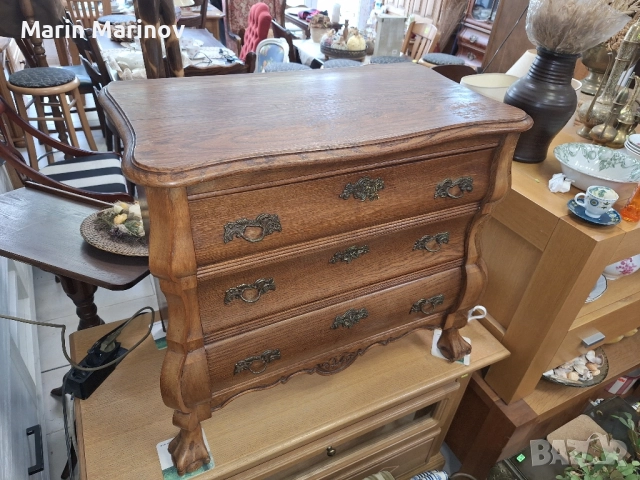 Масивен скрин в стил Чипъндейл, снимка 2 - Скринове - 52086448