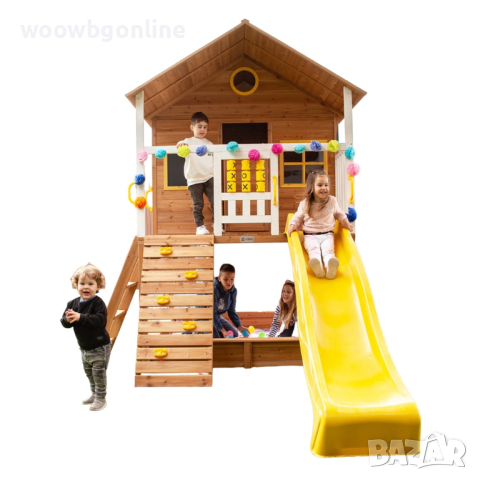 Голяма детска къща за игра, снимка 8 - Градински мебели, декорация  - 45070452