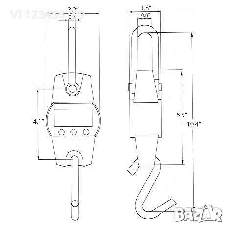 Кранова везна 300 /0,1 кг, снимка 7 - Везни - 53891640