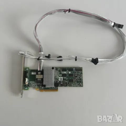 LSI L32512186C PCI-e Raid Controller 6GBps + 4x SATA кабел, снимка 4 - Кабели и адаптери - 47827787