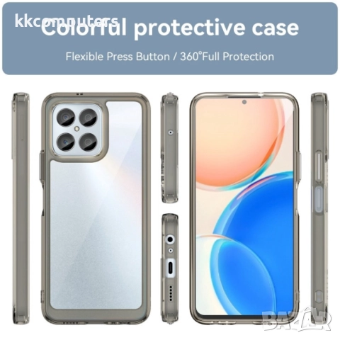 Honor 70 Lite Силиконов Калъф Anti-drop TPU + Acrylic и Протектор, снимка 8 - Калъфи, кейсове - 52506842