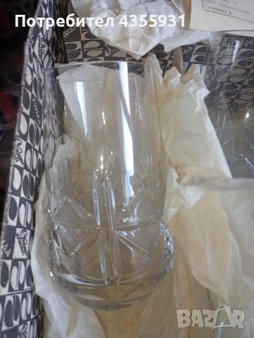 кристални чаши кристал серия Моника стар български кристал , снимка 3 - Антикварни и старинни предмети - 52114632