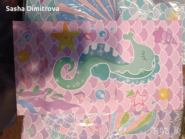 хартиени торбичкина морска тематика 12бр в пакет, снимка 2 - Морски сувенири - 53955381