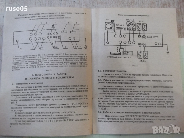 Ръководство по експлоатация на усилвател "Феникс 50У 008С", снимка 6 - Специализирана литература - 52030763