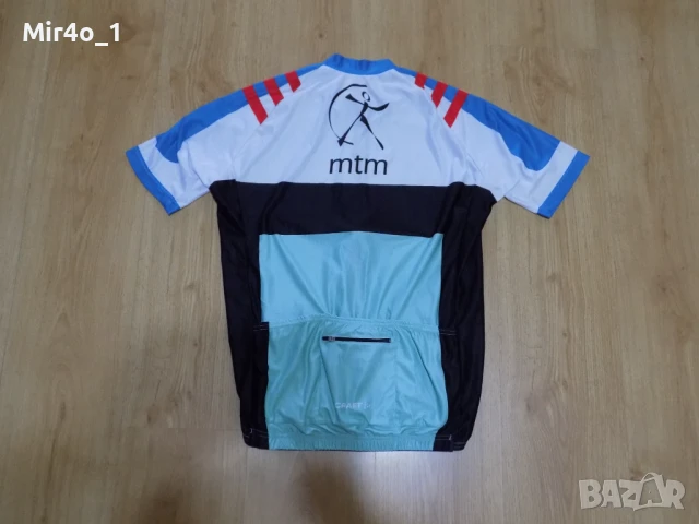 вело джърси craft тениска екип мъжко шосейно колоездене оригинално M, снимка 2 - Спортни дрехи, екипи - 51191359