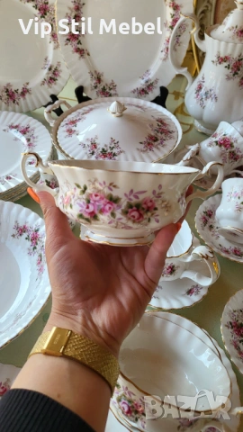 Сервиз за хранене и кафе Royal Albert, Lavender Rose , снимка 9 - Сервизи - 53869490