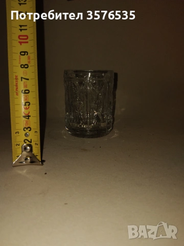 Ретро сервиз 6 броя масивни чаши за уиски/ракия – соц период, снимка 4 - Чаши - 53670794