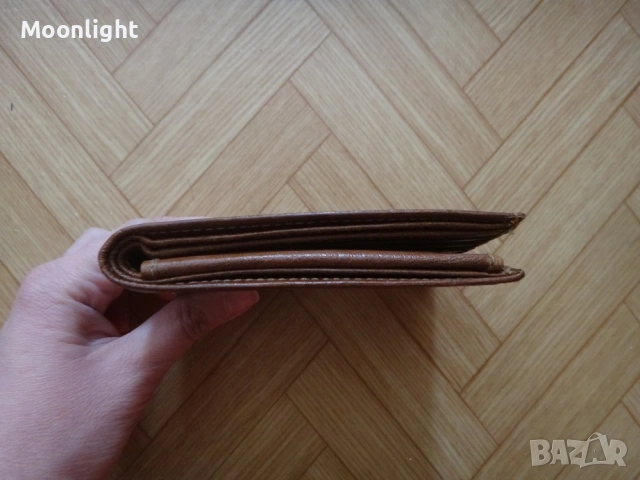 Нов кафяв мъжки кожен портфейл, портмоне от естествена кожа, снимка 8 - Портфейли, портмонета - 53134765