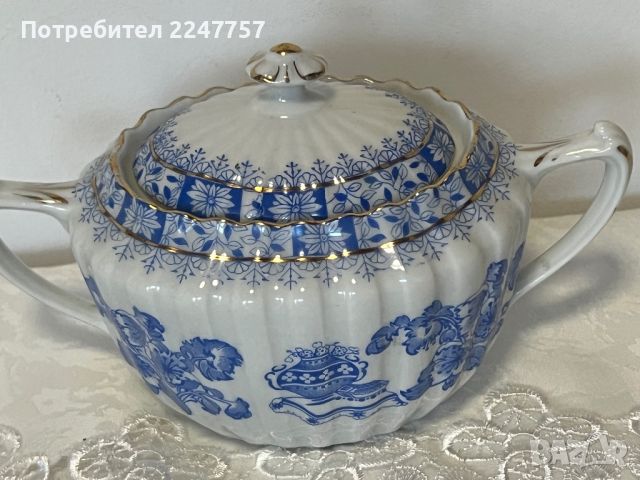 Захарница порцелан China Blau, снимка 1 - Антикварни и старинни предмети - 46432838